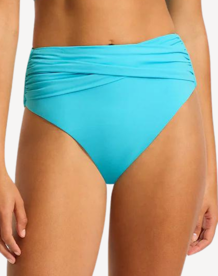 Collective High Waist Wrap Front Bikini Bottom