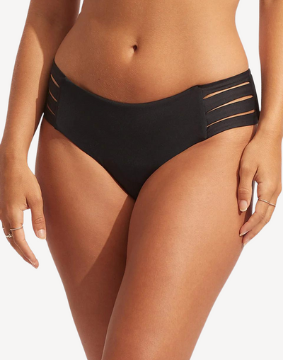 Collective Multi Strap Hipster Bikini Bottom#color_black