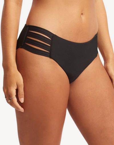 Collective Multi Strap Hipster Bikini Bottom#color_black