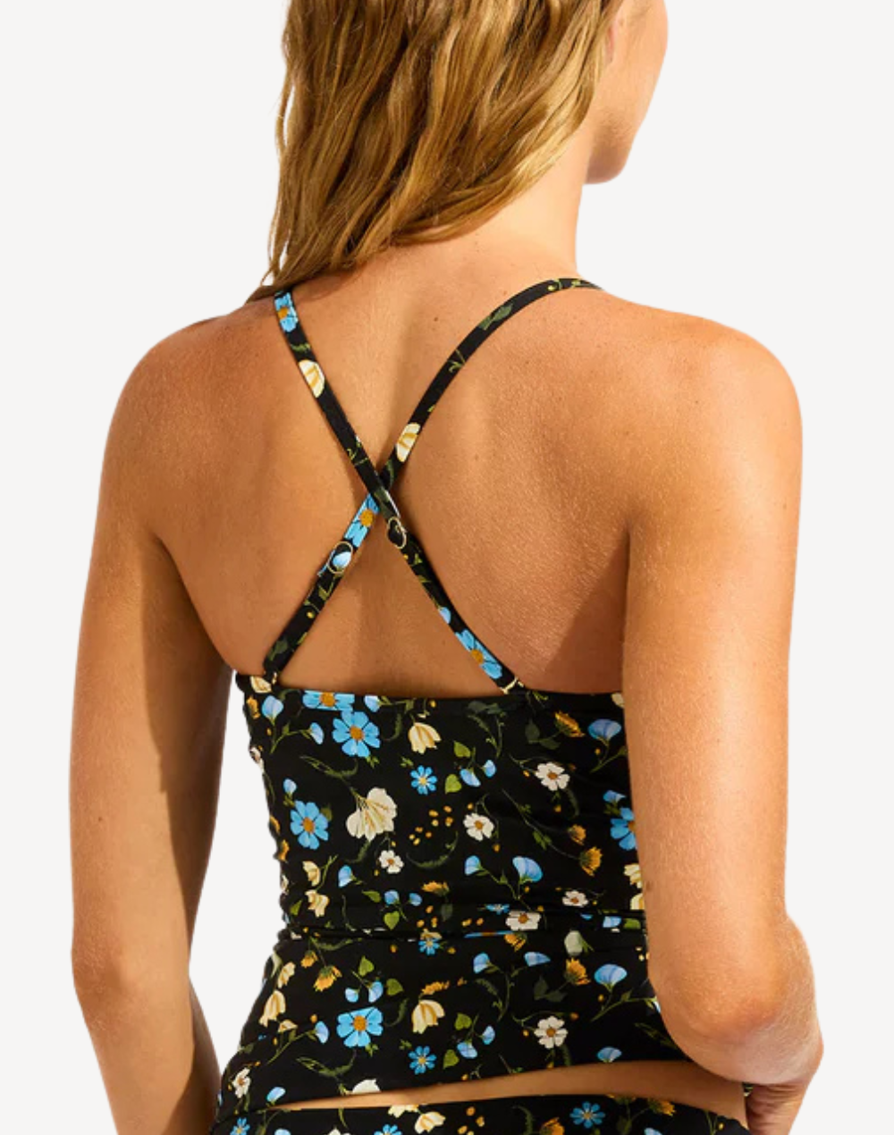 Modern Romance Twist Halter Tankini Top