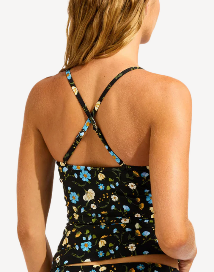 Modern Romance Twist Halter Tankini Top