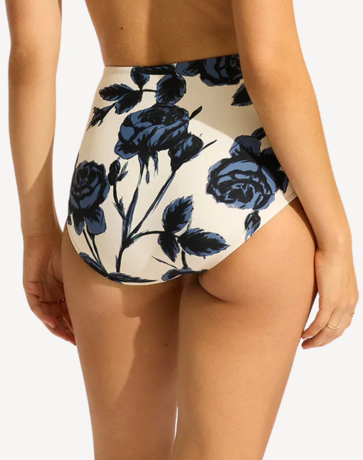 Rococo Ruched High Waist Bikini Bottom