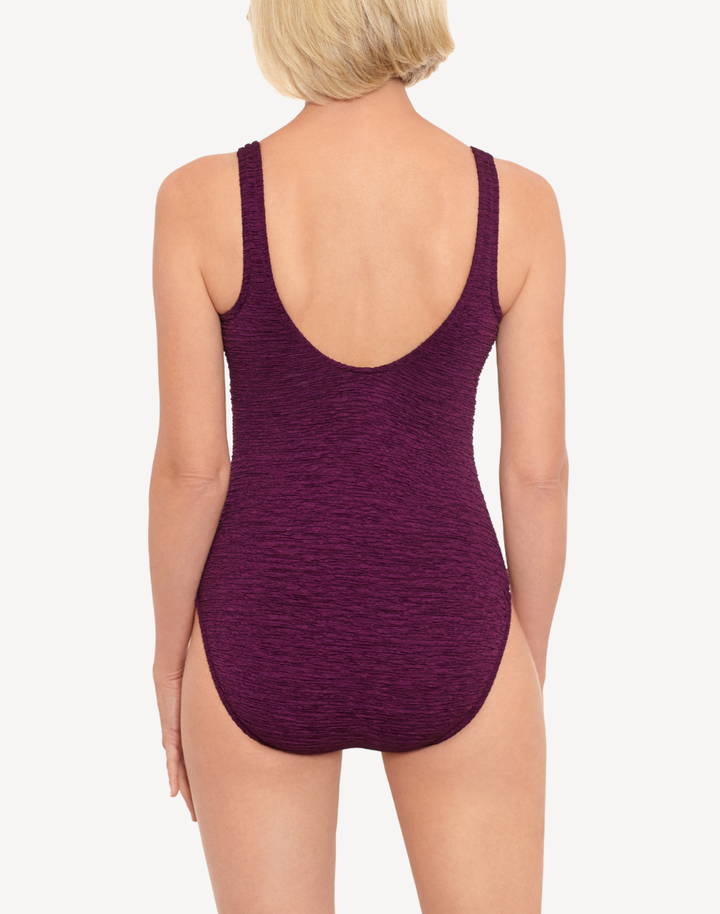 Krinkle Crossover One Piece Swimsuit
