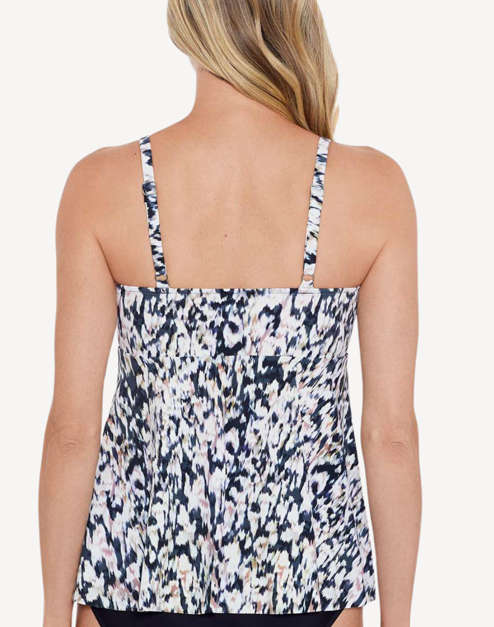 Leopard Love V Neck Tankini Top