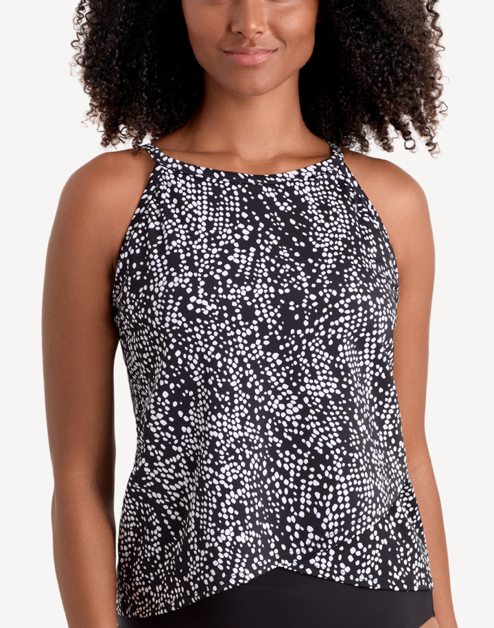 Pebble Beach High Neck Underwire Tankini Top