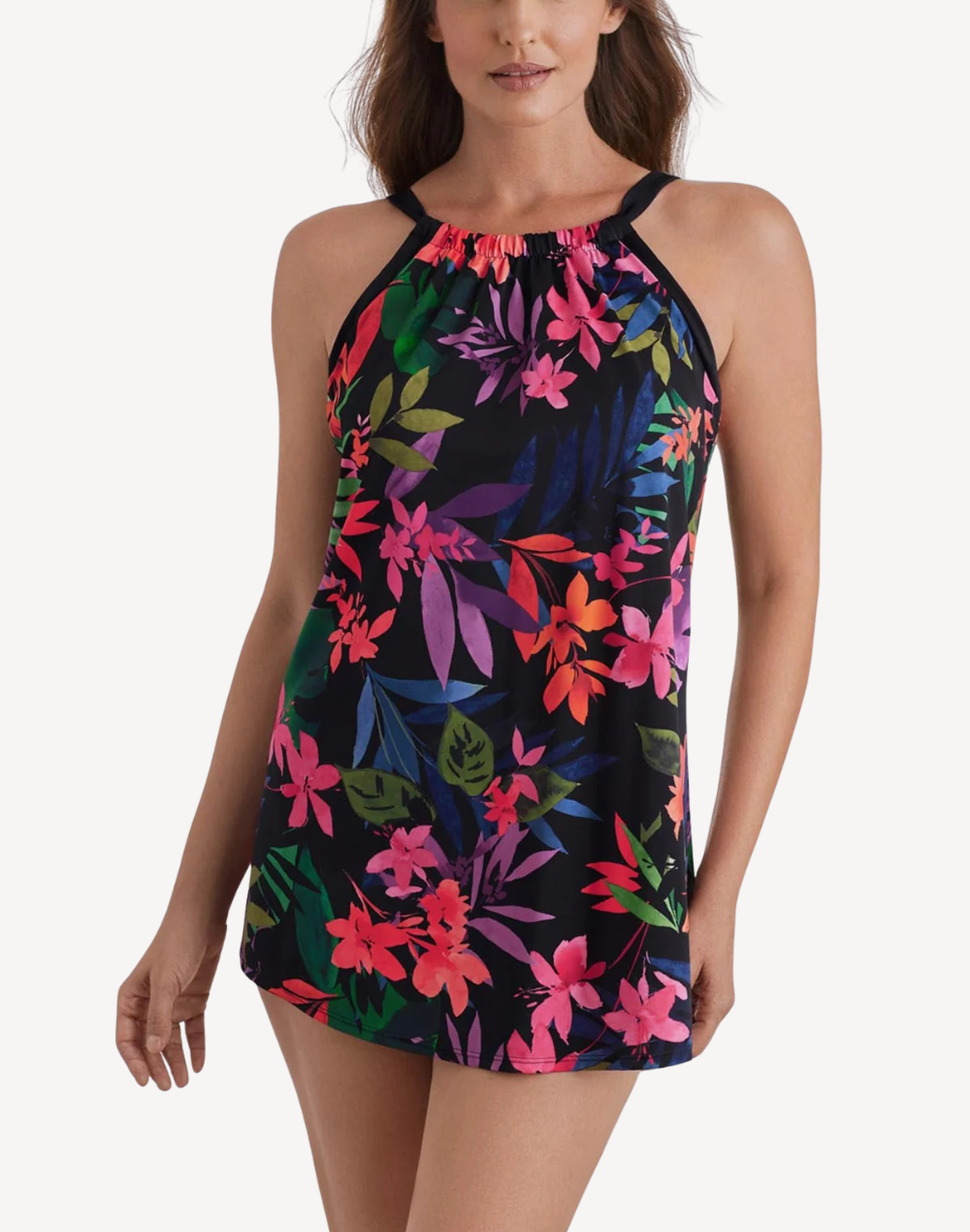 Pretty Garden Halter Swimdress