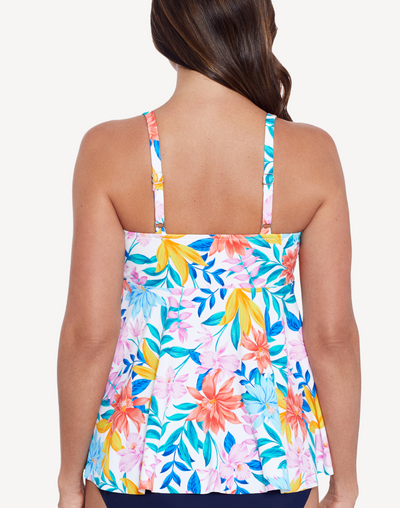 Tropical Breeze V Neck Tankini Top#color_tropical-breeze-multi