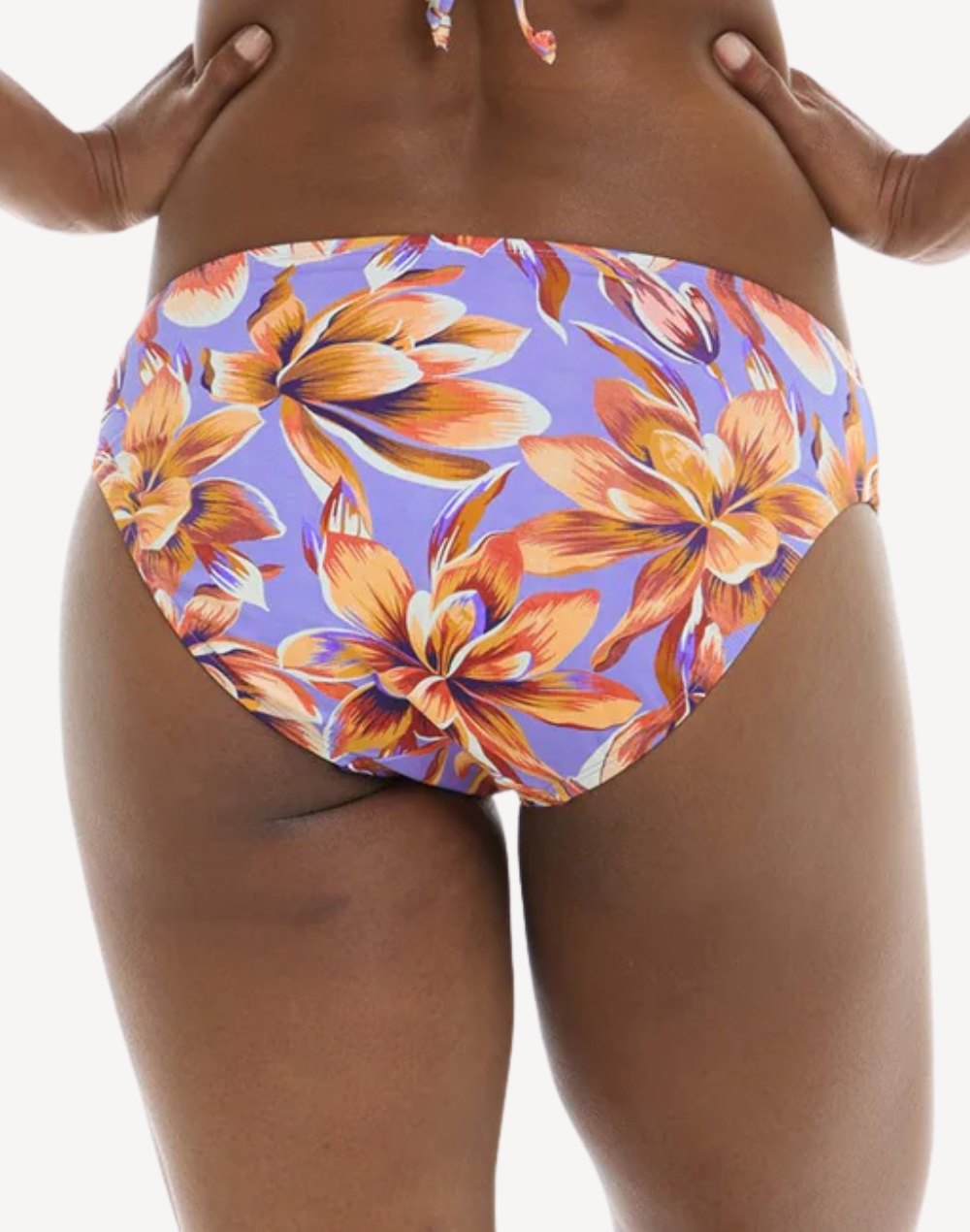 Bella Vista Mid Waist Bikini Bottom#color_bella-lavender