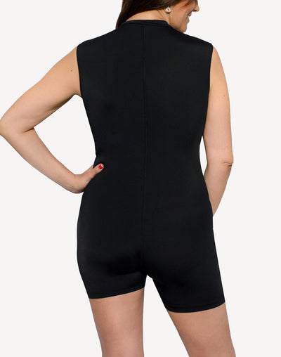 Soleil Unitard Polyester One Piece Swimsuit#color_soleil-black-indigo