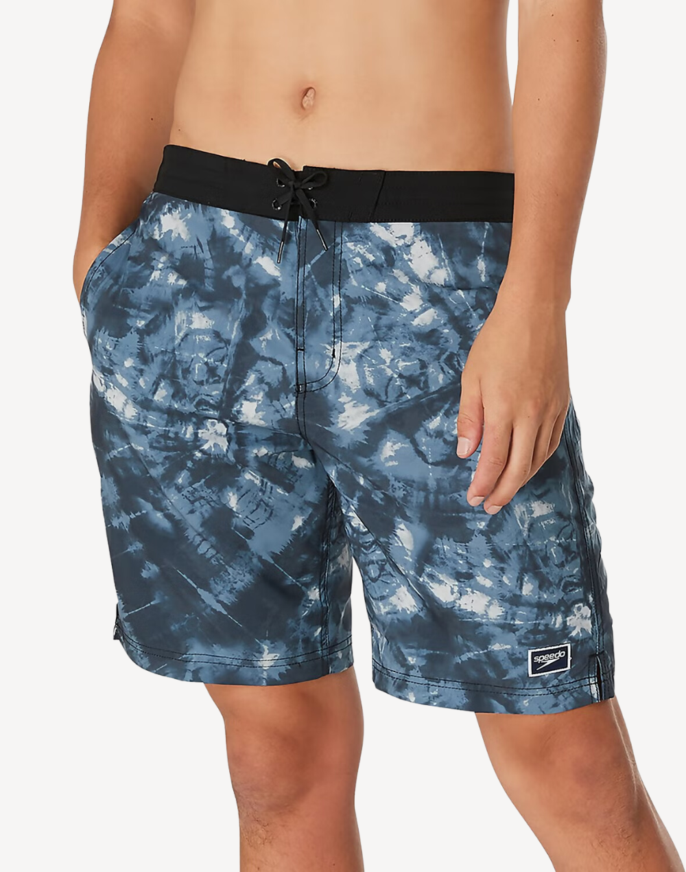 Basal Tie Dye Bondi Basin 20 Swim Trunk#color_basal-monument-grey