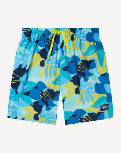 Boys Redondo Print 15" Swim Trunk#color_redondo-bitter-lime