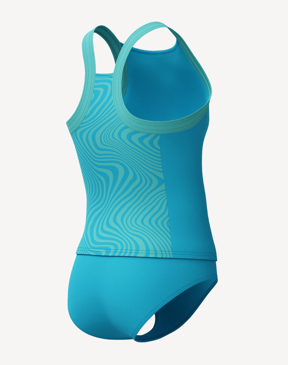 Girls Aloha Swirl Tankini Set