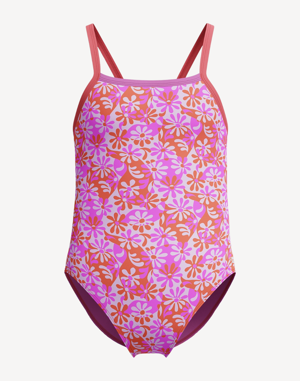 Girls Print Propel Back One Piece Swimsuit
