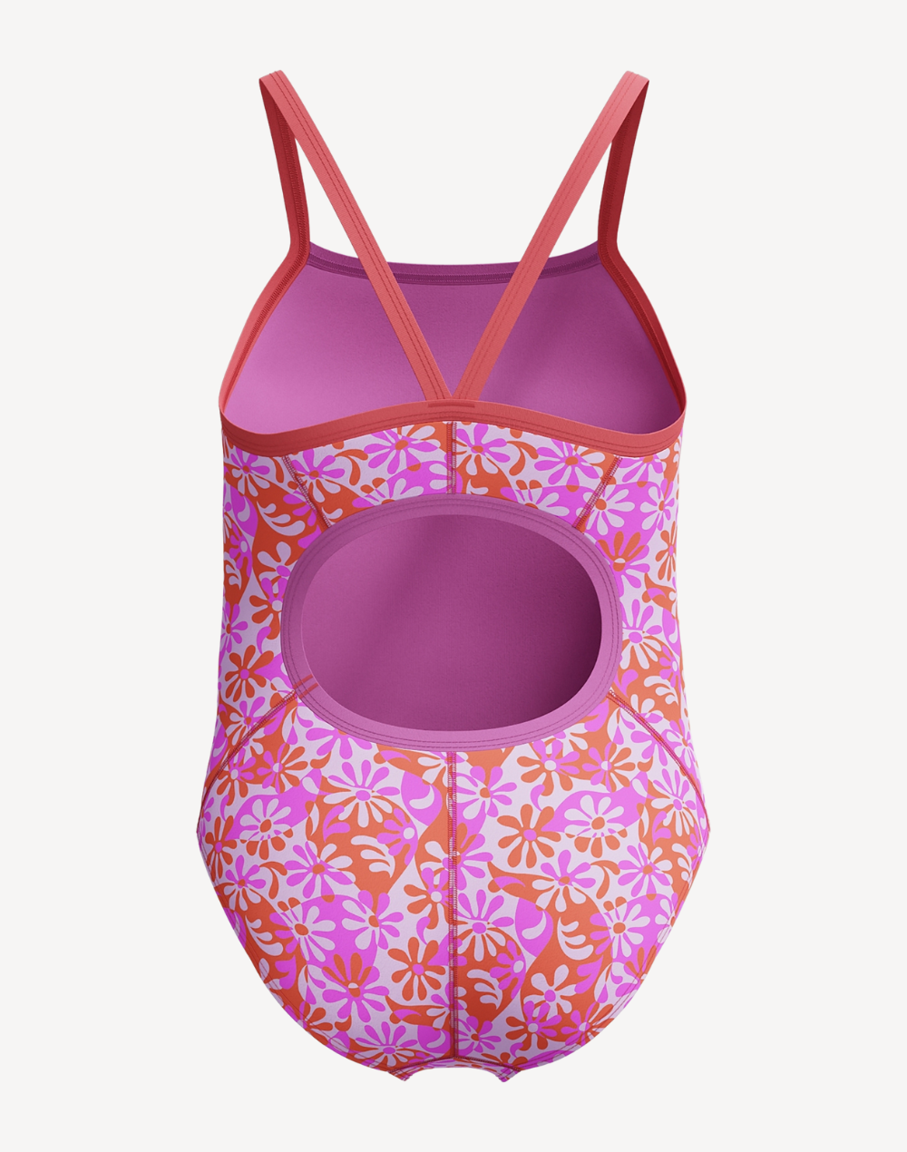 Girls Print Propel Back One Piece Swimsuit
