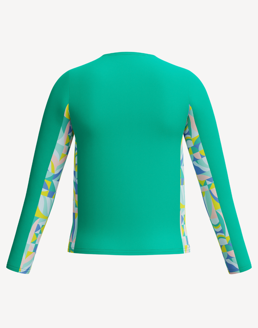 Girls Print Splice UPF 50 Long Sleeve Rashguard