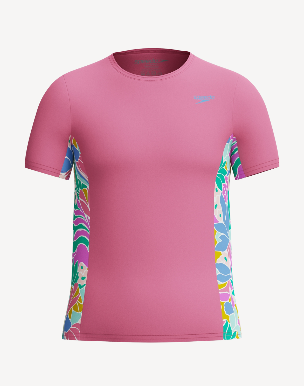 Girls Print Splice UPF 50 Short Sleeve Rashguard