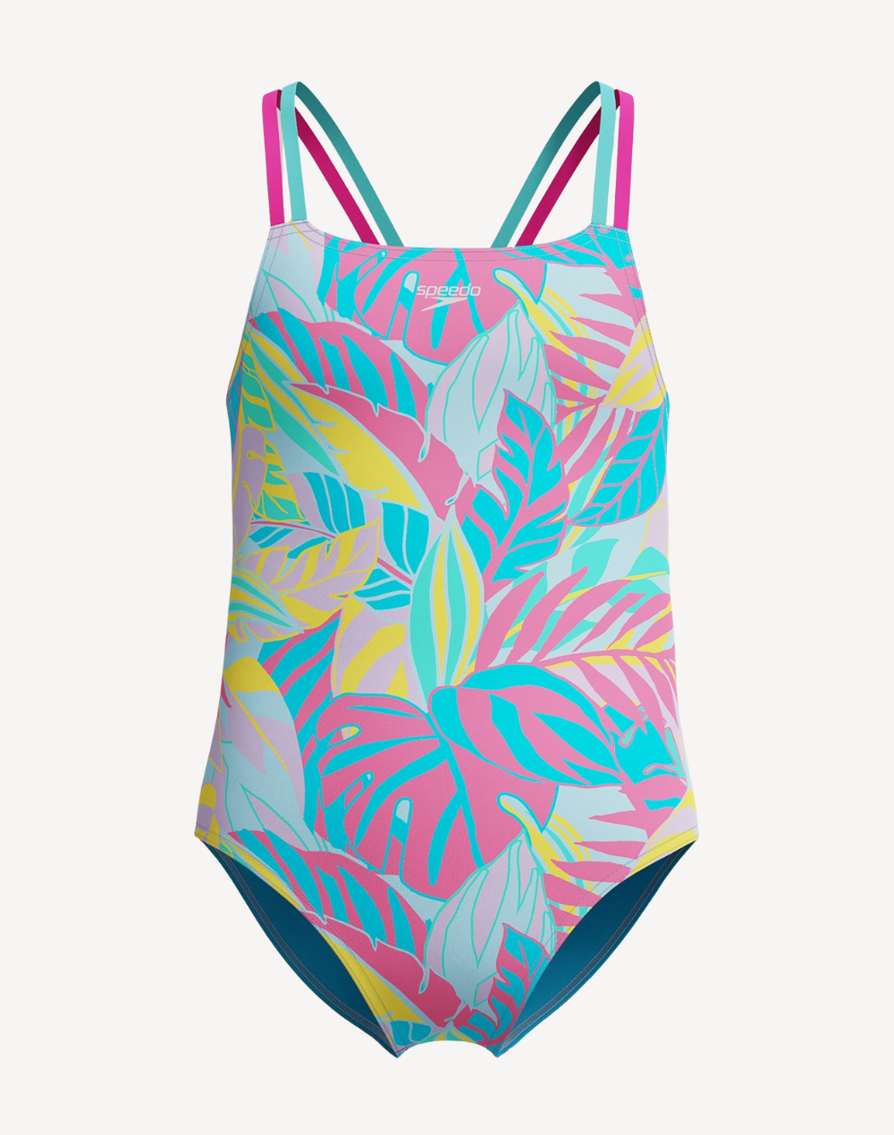 Girls Print Strappy One Piece