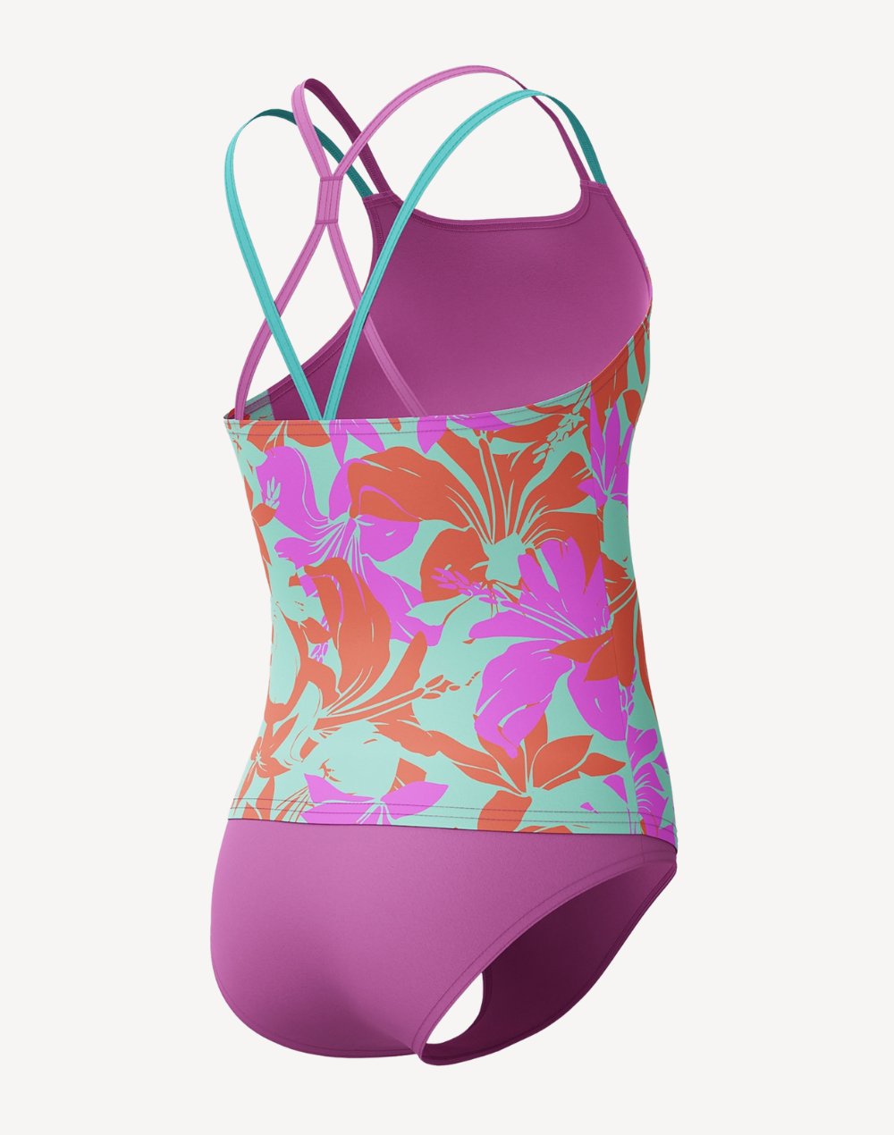 Girls Print Tankini Set