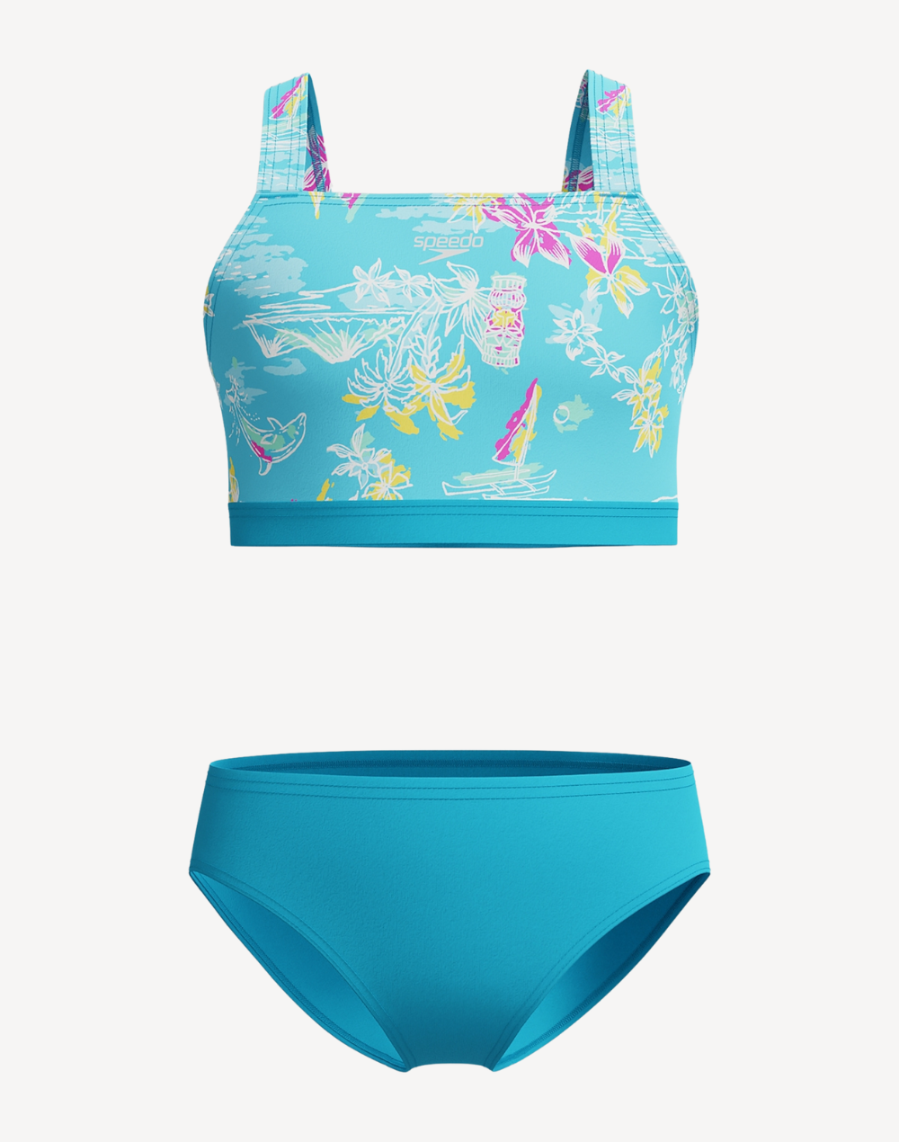 Girls Print Tie Back Bikini Set