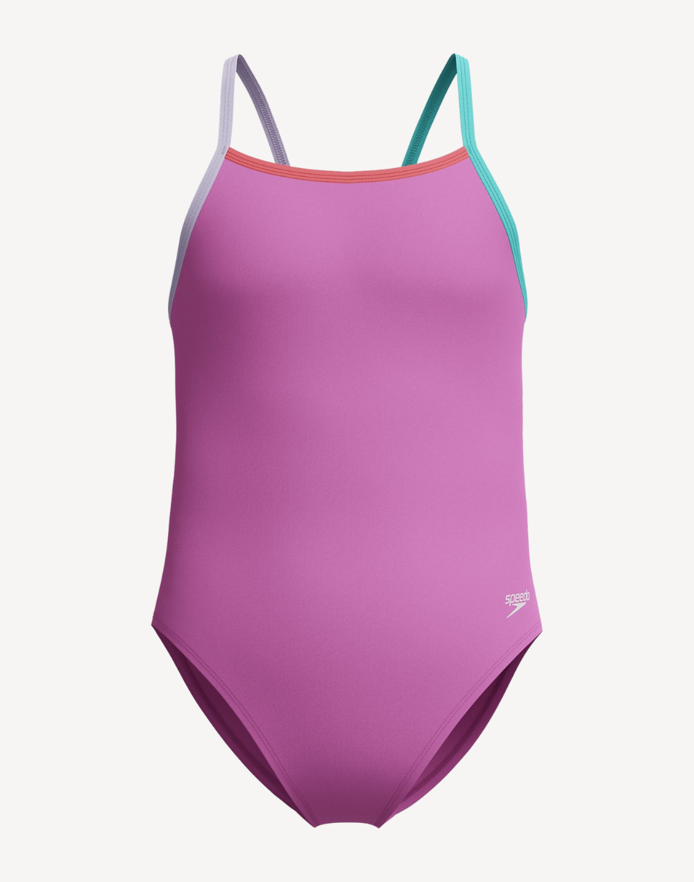 Girls Solid Propel Back One Piece#color_propel-neon-violet