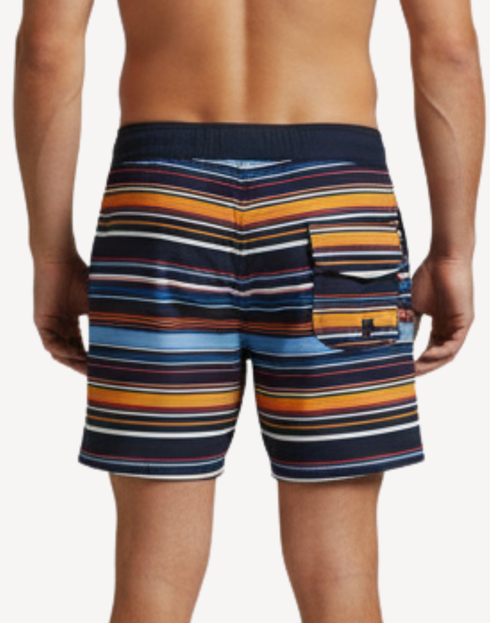 Layback Stripe Bondi 20" Swim Trunk#color_layback-stripe-peacoat