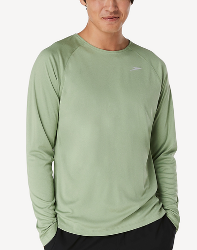 Men's Baybreeze UPF 50 Long Sleeve Swim Shirt#color_baybreeze-loden-frost-green