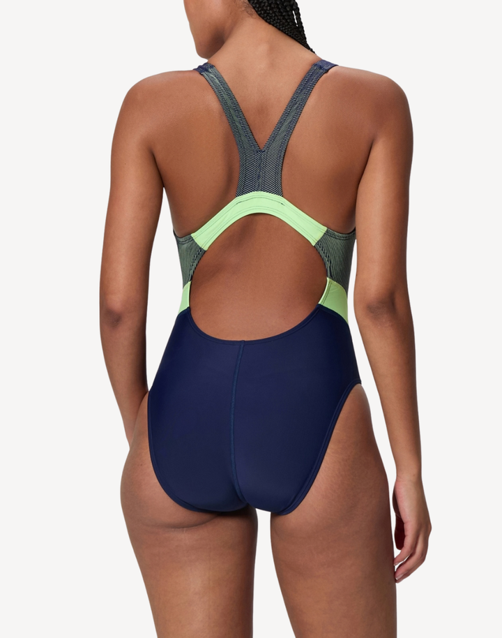 Quantum Rib Splice One Piece Swimsuit