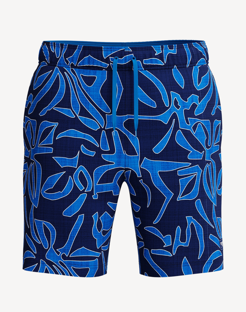 Redondo Print Edge 18" Swim Trunk#color_redondo-edge-lagoon-blue