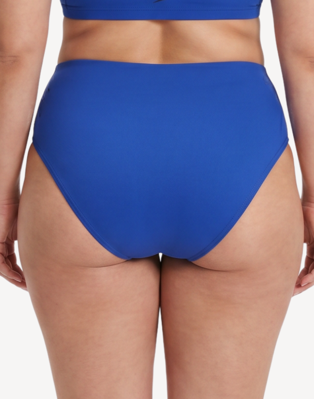 Solid Cheeky High Waist Bikini Bottom#color_solid-sapphire