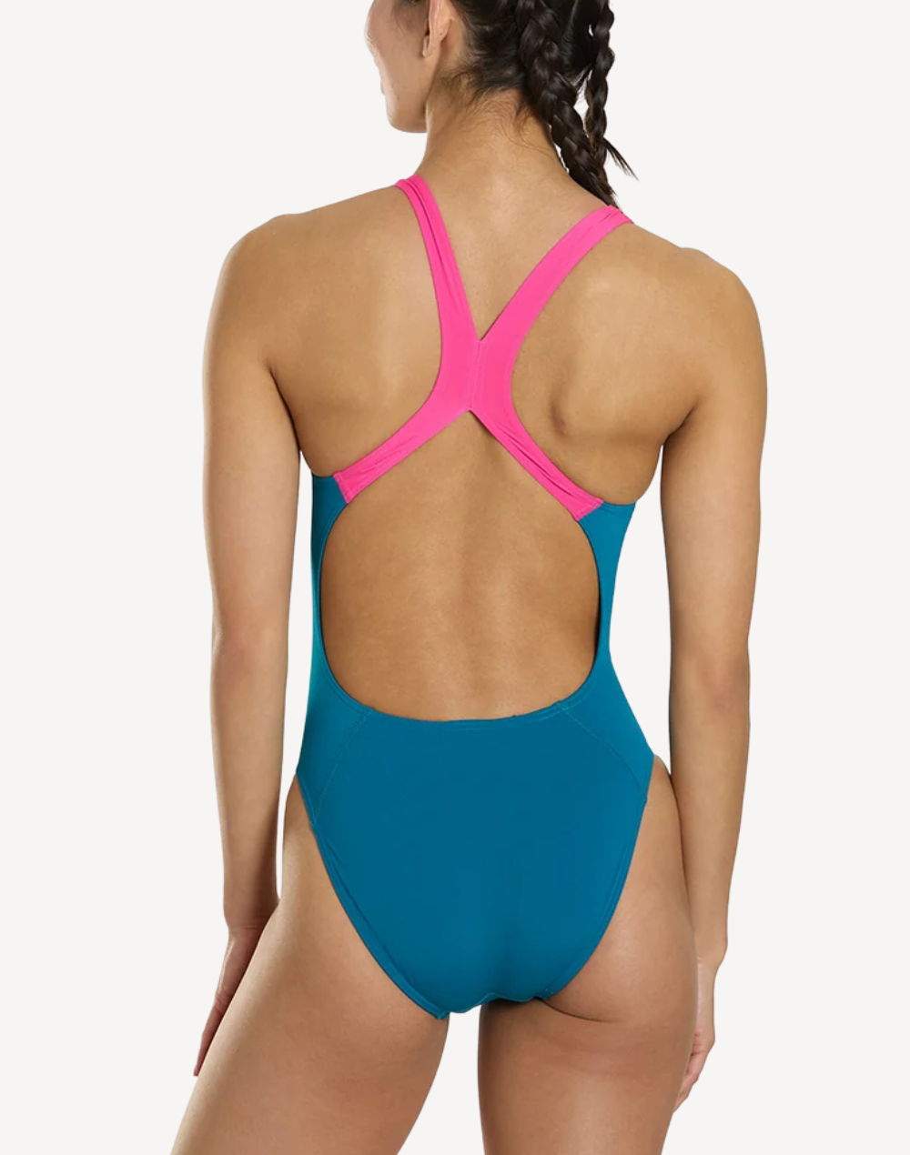 Solid Powerback One Piece Swimsuit#color_solid-peacock