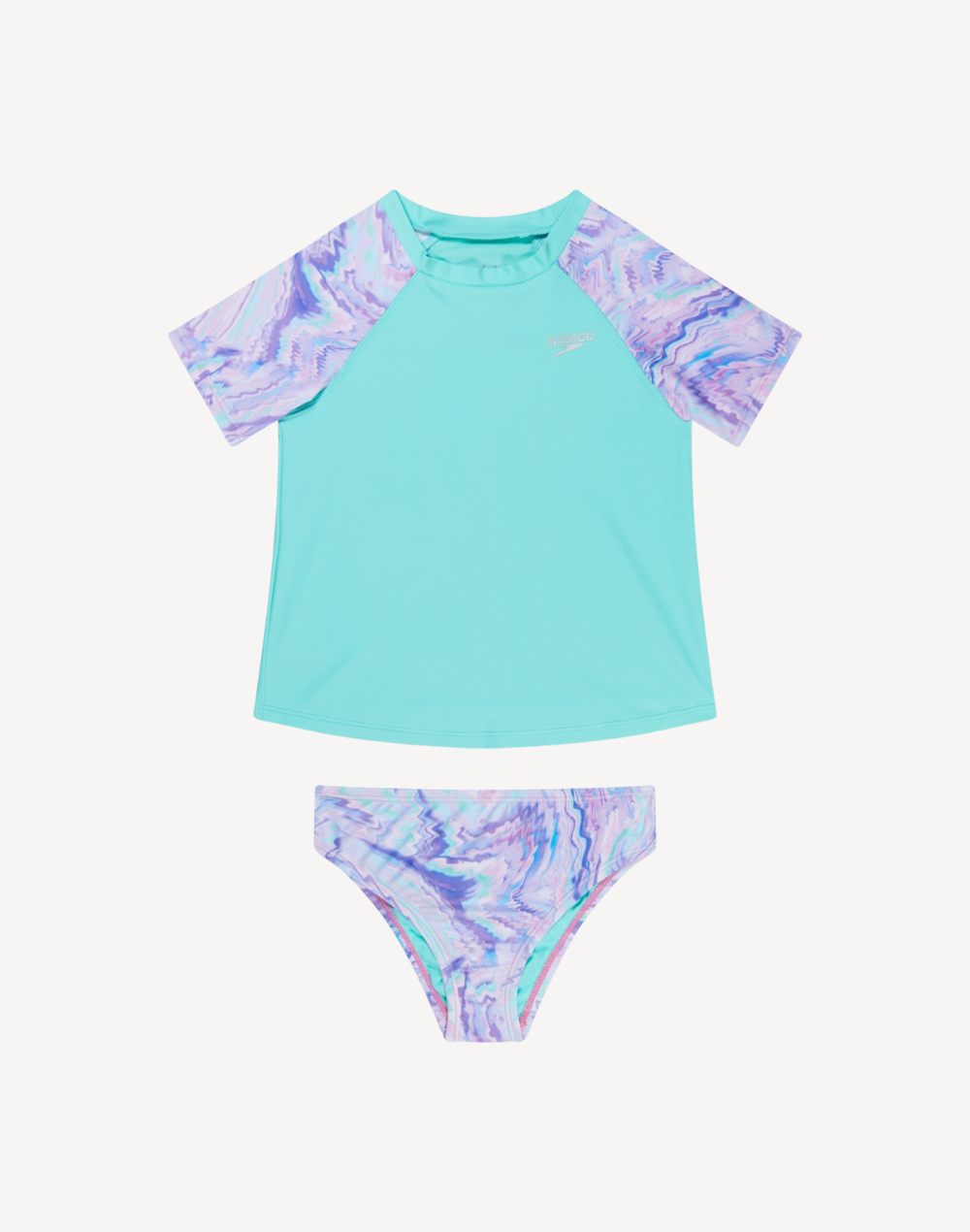 Toddler Girls Upf 50 Short Sleeve Rashguard Set Speedo