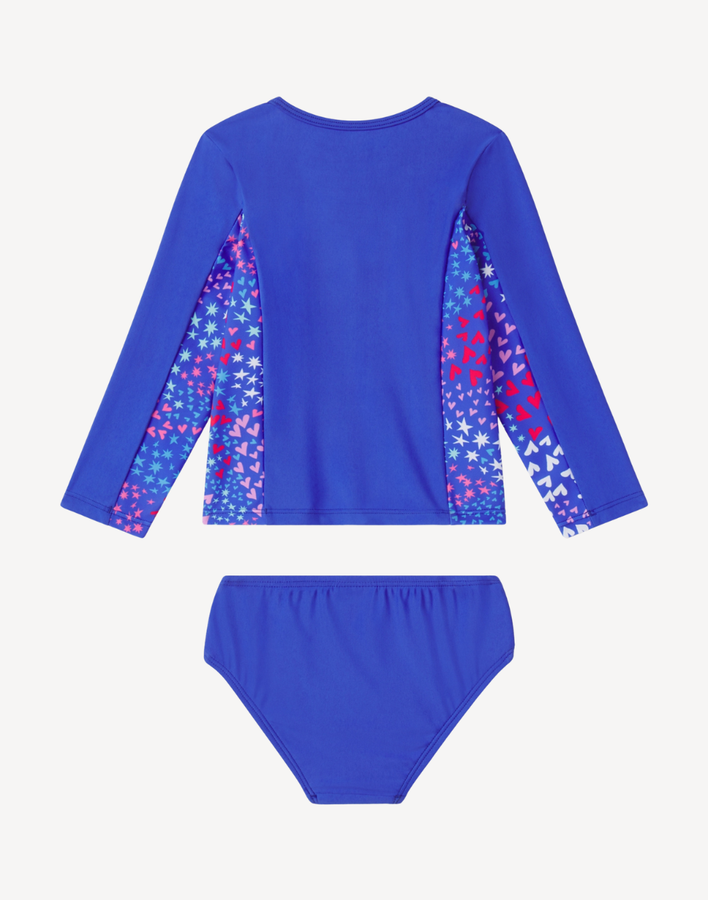 Toddler Girls UPF 50+ Rashguard Set#color_girls-dazzling-blue