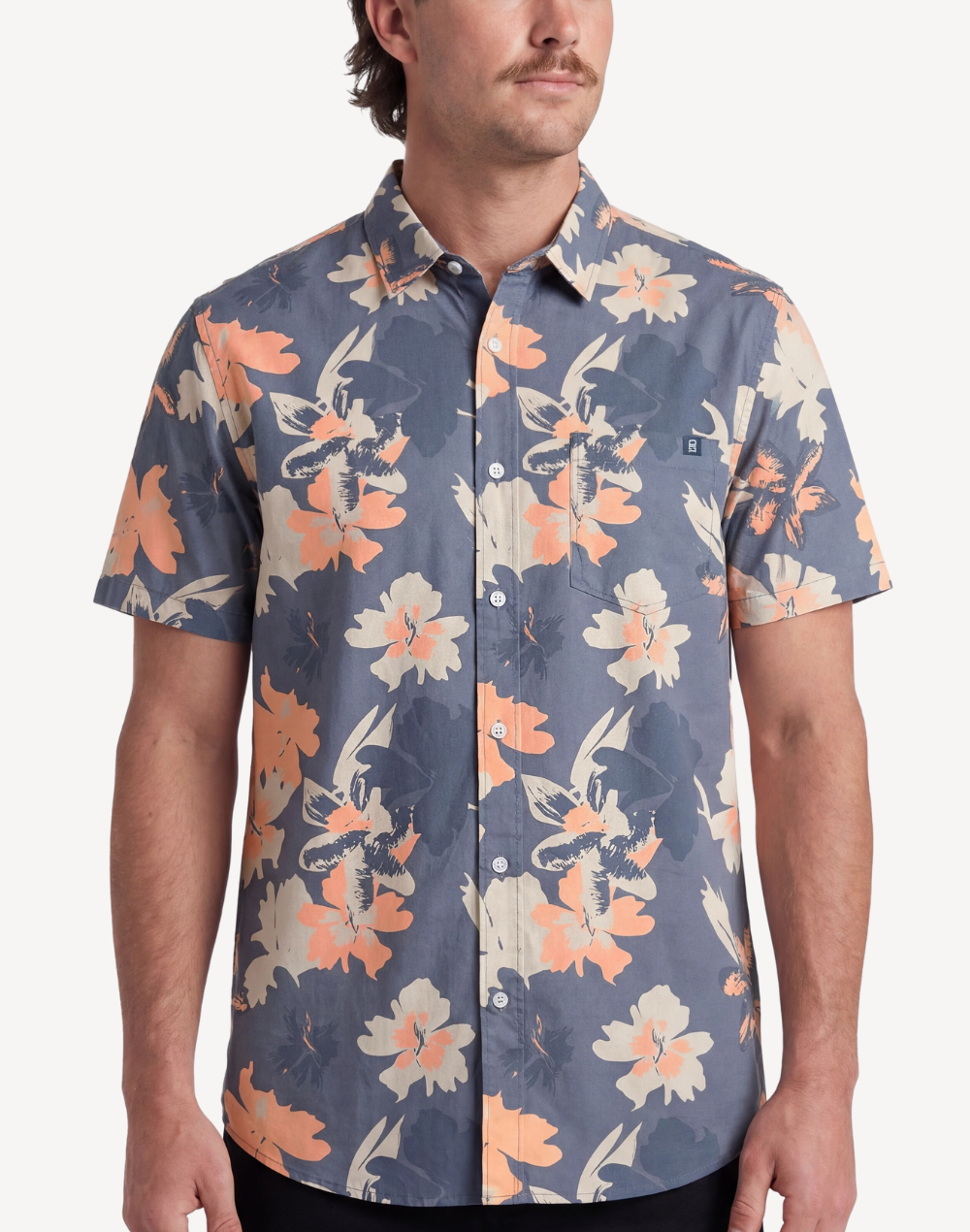 Blue Hibiscus Classic Short Sleeve Shirt#color_blue-hibiscus