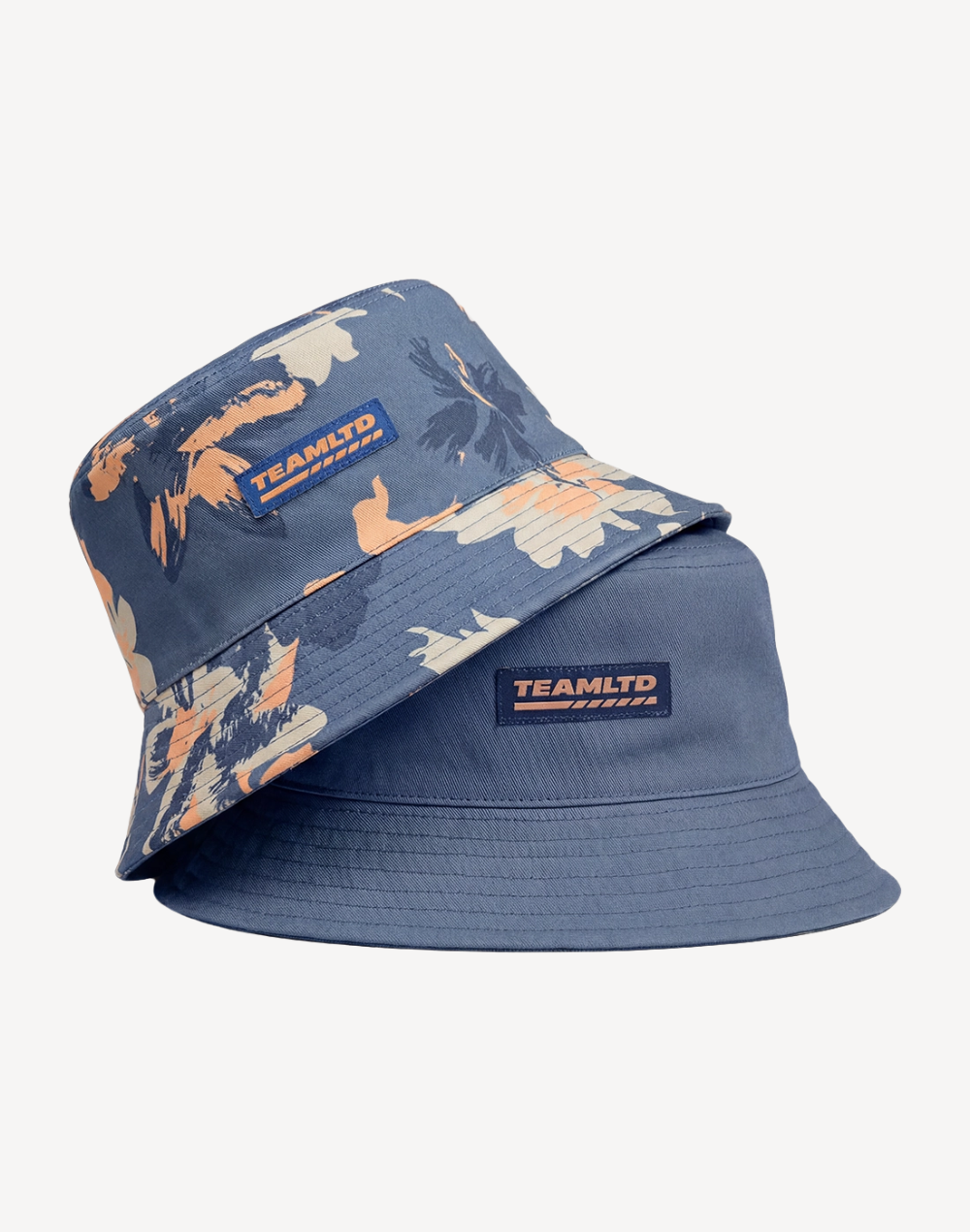 Blue Hibiscus Reversible Bucket Hat