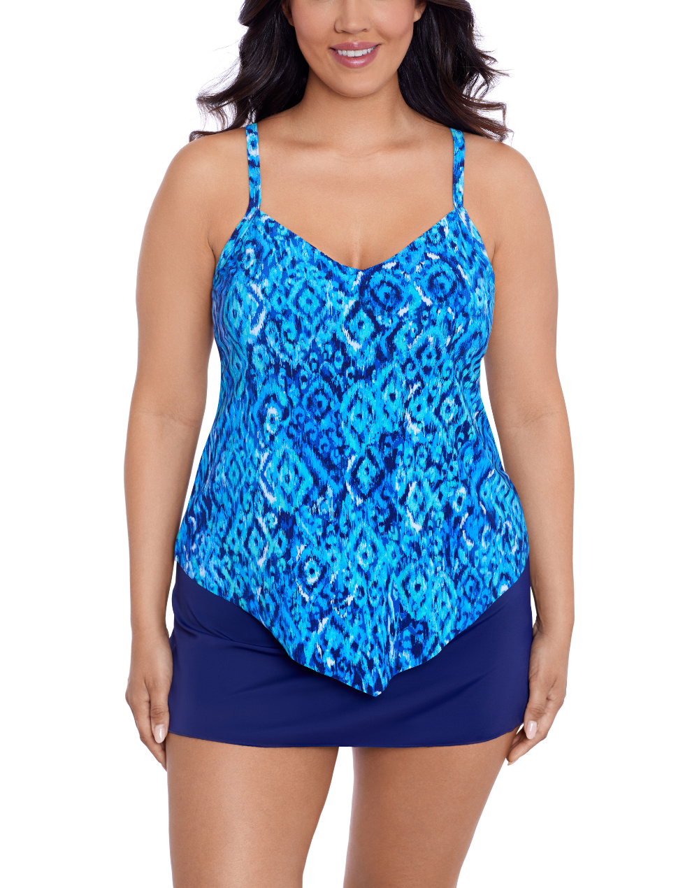 Bali Brocade Hank Tankini Top#color_bali-blue-multi