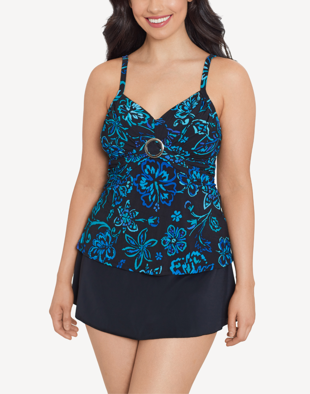 Batik Blooms Cara Tankini Top#color_batik-black-multi