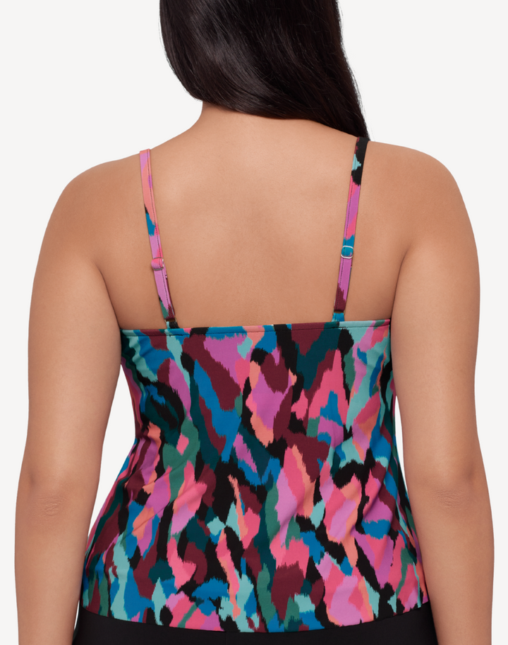 Collage Patch Ronnie Tankini Top