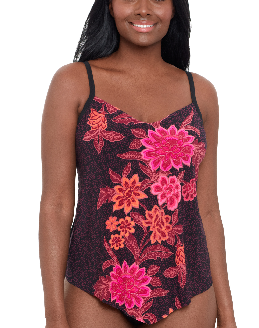 Garden Garland Hank Tankini Top#color_garden-pink