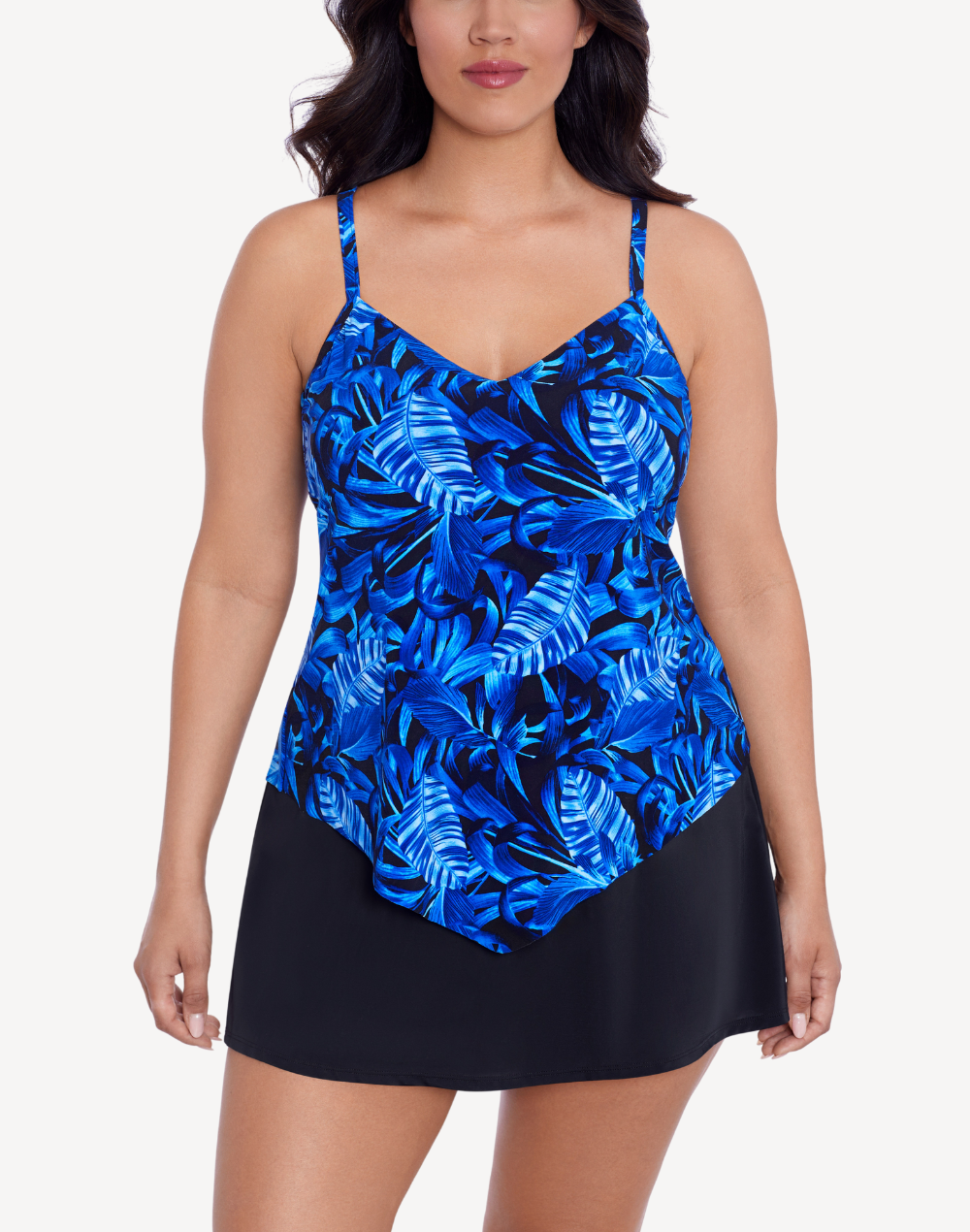 Hidden Tropics Hank Tankini Top#color_hidden-tropics-blue-multi