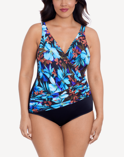 Nocturnal Blooms Addison One Piece#color_nocturnal-black-multi