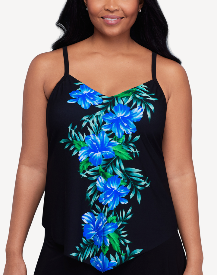 Rainforest Garland Hank Tankini Top