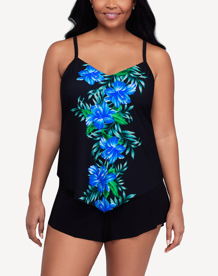Rainforest Garland Hank Tankini Top
