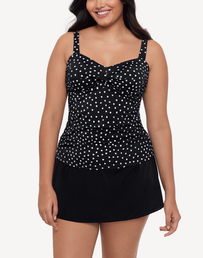 Sea Stone Ava Tankini Top#color_sea-black-white