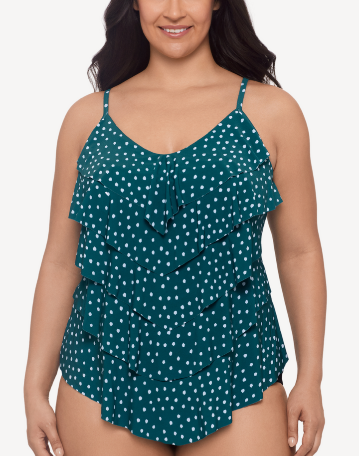 Sea Stones Rachel Plus Size Tankini Top