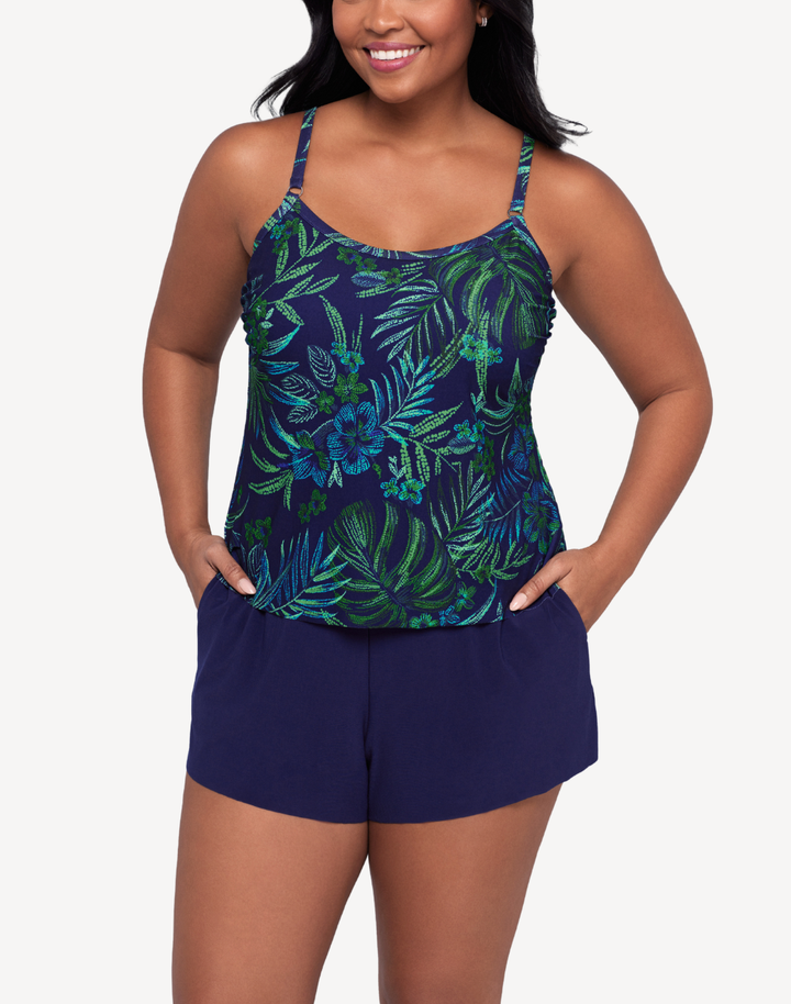 Tropical Tesselation Farrah Swim Romper