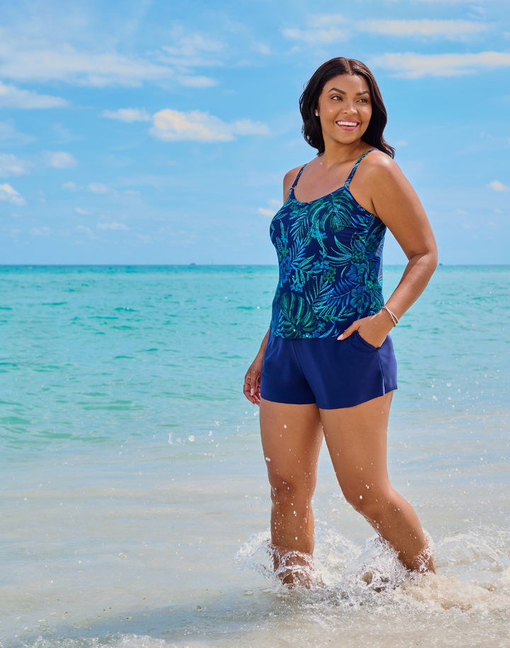 Tropical Tesselation Farrah Swim Romper