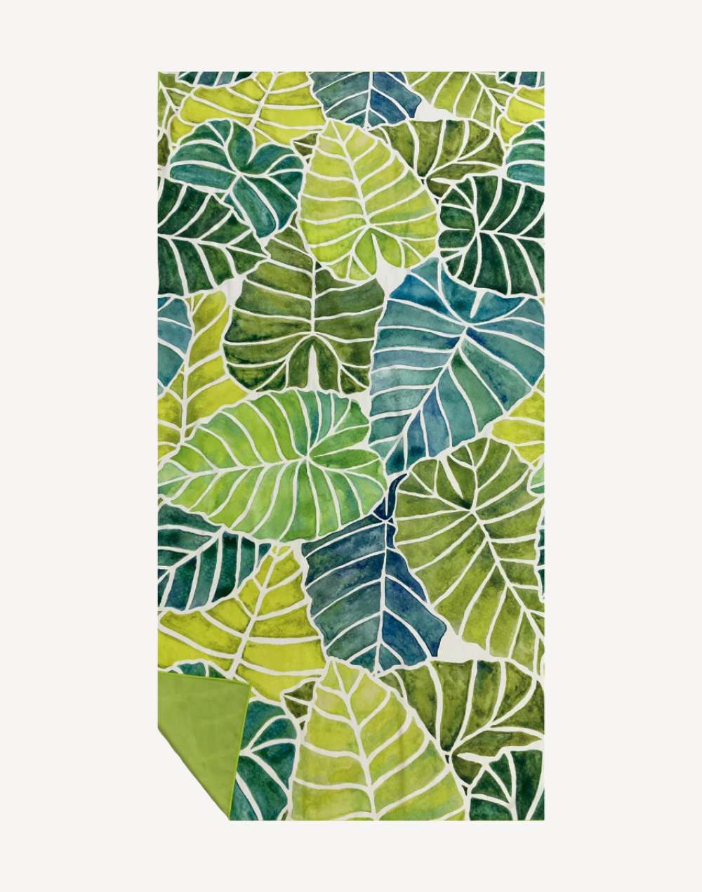 Lush Leaves Jumbo Microfiber Towel