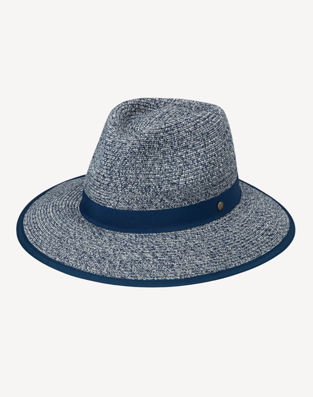 Women's Gabi UPF 50+ Ponytail Hat#color_gabi-navy-combo