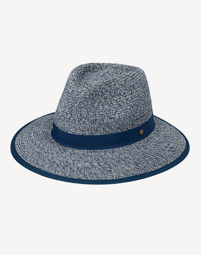 Women's Gabi UPF 50+ Ponytail Hat#color_gabi-navy-combo