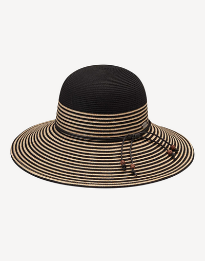 Women's Petite Marseille UPF 50 Hat#color_marseille-black-natural